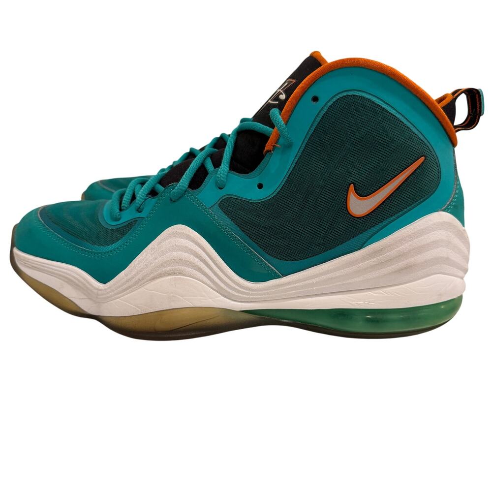 Nike Air Penny V Atomic Teal Miami Dolphins 537331-300 Men’s Size 11 w/ Box EUC